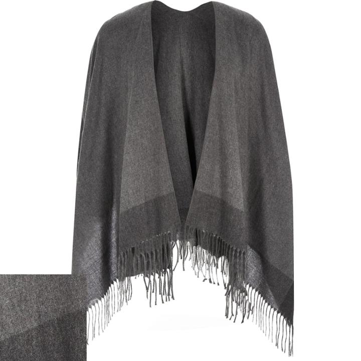 River Island Mensgrey Tassel Scarf Cape