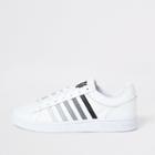 River Island Mens K-swiss White Leather Stripe Trainers