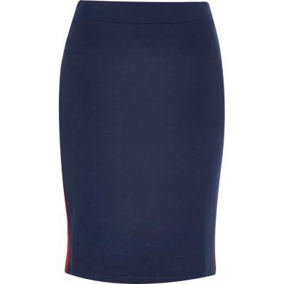 River Island Womens Stripe Jersey Pencil Skirt