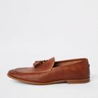 River Island Mens Leather Wasp Loafers