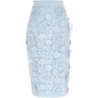 River Island Womens Flower And Lace Pencil Skirt