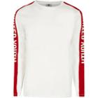 River Island Mens Jack And Jones White Tape Sweatshirt