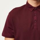 River Island Mens Textured Front Polo Shirt