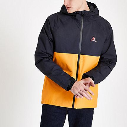 River Island Mens Money Clothing Block Panel Anorak Jacket