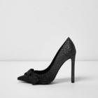 River Island Womens Ombre Glitter Knot Front Court Shoes