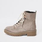 River Island Womens Wide Fit Chunky Lace-up Boots