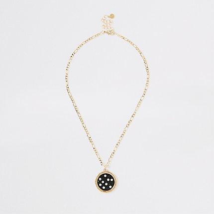 River Island Womens Rhinestone Stone Necklace
