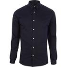 River Island Mens Muscle Fit Long Sleeve Shirt