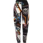 River Island Womens Floral Geo Print Jersey Slub Joggers