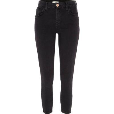 River Island Womens Petite Washed Amelie Super Skinny Jeans