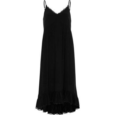 River Island Womens Frill Hem Maxi Slip Dress