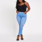 River Island Womens Plus Harper High Rise Super Skinny Jeans