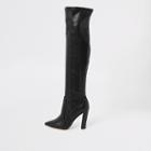 River Island Womens Wide Fit Over The Knee Pointed Boots