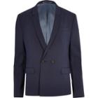 River Island Mens Double Breasted Skinny Suit Jacket