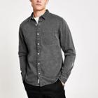 River Island Mens Long Sleeve Button Up Denim Shirt