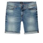 River Island Mens Skinny Green Cast Denim Shorts