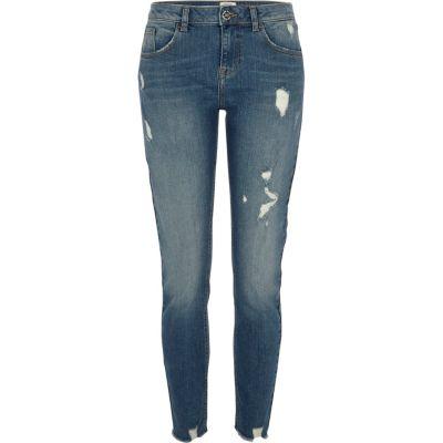 River Island Womens Alannah Ripped Relaxed Skinny Jeans