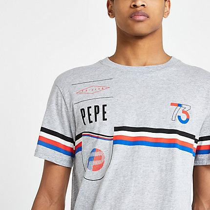River Island Mens Pepe Jeans Print T-shirt