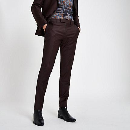 River Island Mens Ri 30 Skinny Fit Suit Trousers