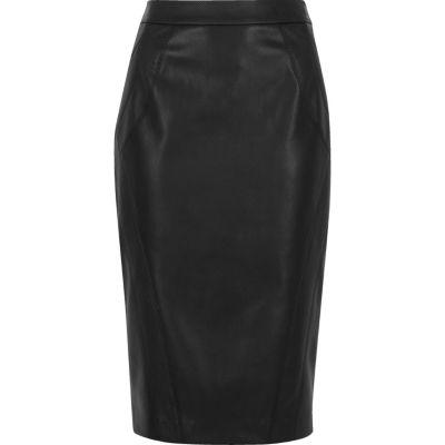 River Island Womens Snake Panel Midi Skirt