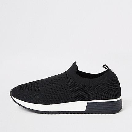 River Island Mens Knit Runner Sneakers