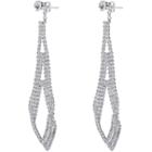 River Island Womens Silver Tone Glamorous Front And Back Earrings