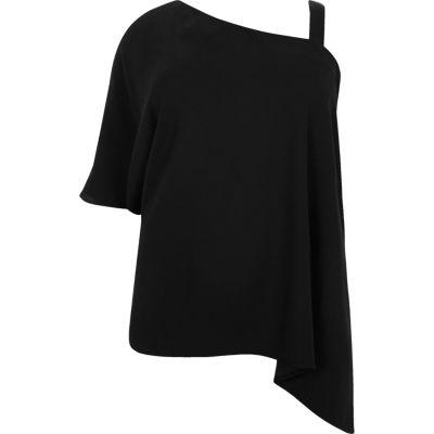 River Island Womens Plus Asymmetric One Shoulder Top