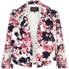 River Island Womens Floral Jacquard Cropped Relaxed Jacket