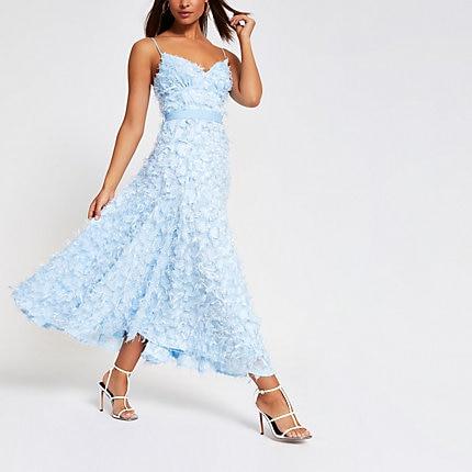 River Island Womens Textured Maxi Dress