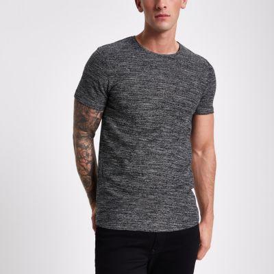 River Island Mens Jack And Jones Textured T-shirt