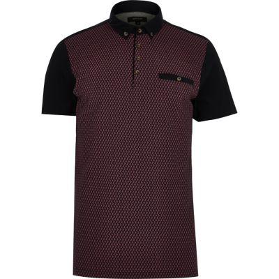 River Island Mens Paloma Print Polo Shirt