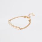 River Island Womens Gold Tone Diamante Interlinked Bracelet