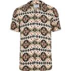 River Island Mens White Only And Sons Reverse Print Shirt