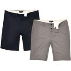 River Island Mens And Grey Chino Shorts Two Pack