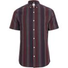 River Island Mens Mixed Stripe Slim Fit Shirt