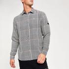 River Island Mens Prince Of Wales Check Slim Fit Shirt