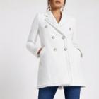River Island Womens White Boucle Trophy Jacket