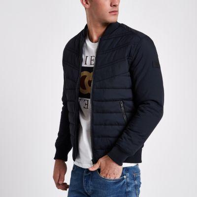 River Island Mens Jack And Jones Core Padded Bomber Jacket