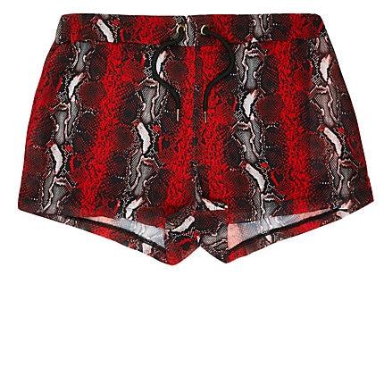 River Island Mens Jaded London Snake Print Shorts