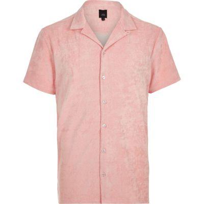 River Island Mens Towel Revere Slim Fit Shirt