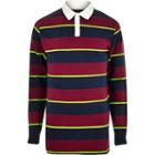 Mens Bellfield And Red Stripe Polo Shirt