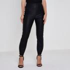River Island Womens Petite Faux Leather High Rise Trousers