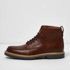 River Island Mens Brown Lace-up Leather Boots