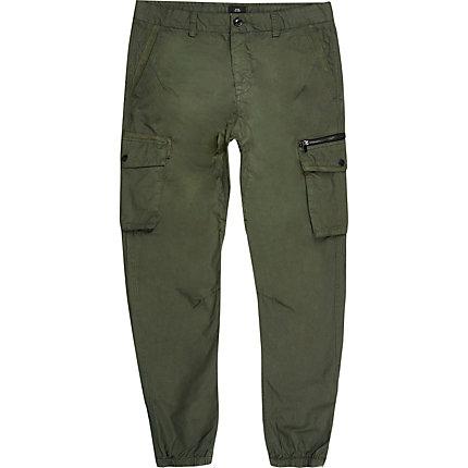 River Island Mens Big And Tall Slim Fit Cargo Trousers