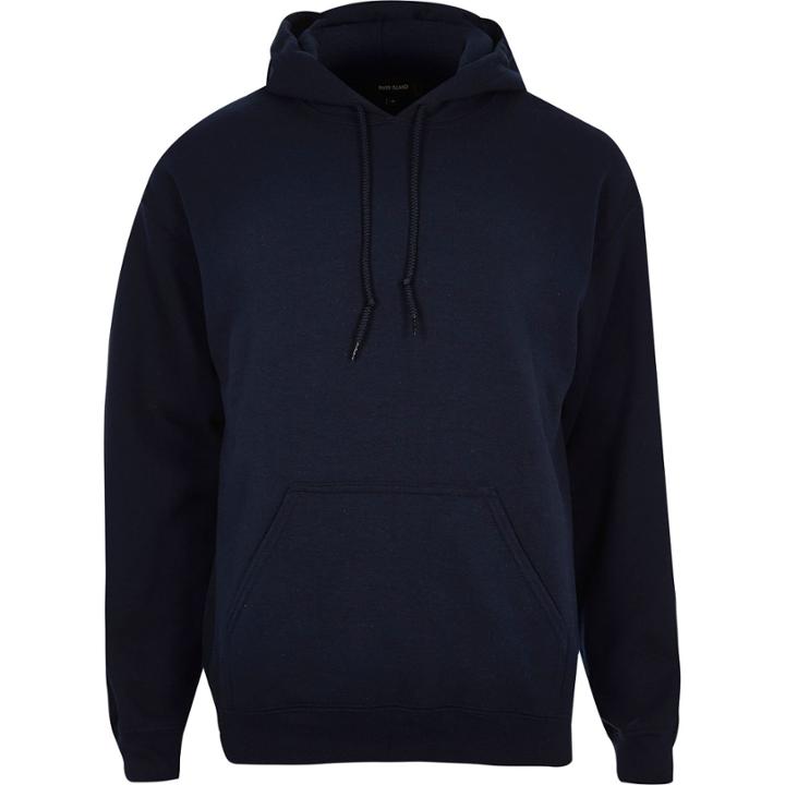 River Island Mensnavy Cotton Hoodie