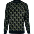 River Island Mens 3d Pattern Sweater