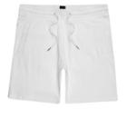 River Island Mens White Pique Shorts