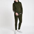 River Island Mens Check Tape Slim Fit Hoodie