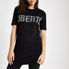 River Island Womens 'liberte' Zebra Print Diamante T-shirt