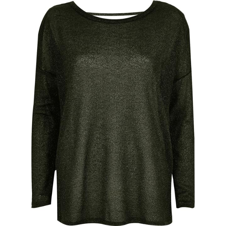 River Island Womens Metallic Slouchy Top